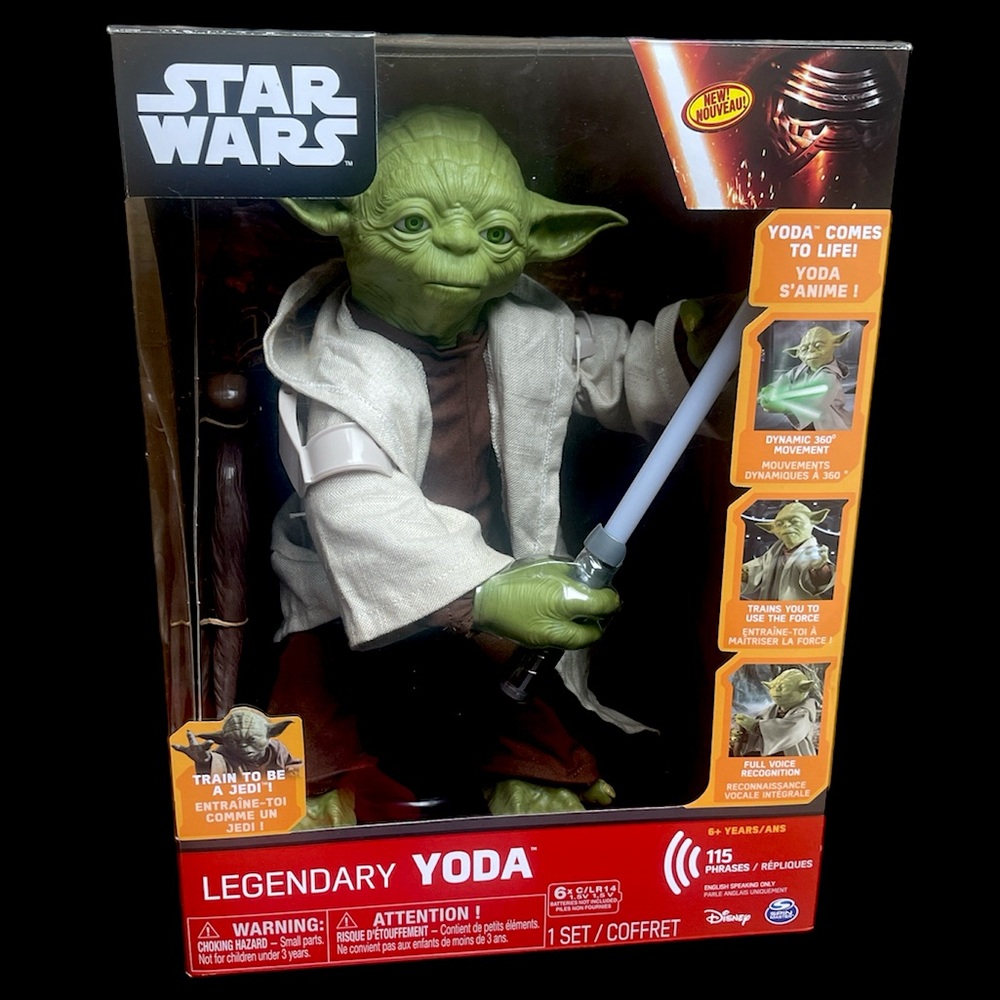 Star Wars LEGENDARY YODA Jedi Master 16” Interactive Talking Figure